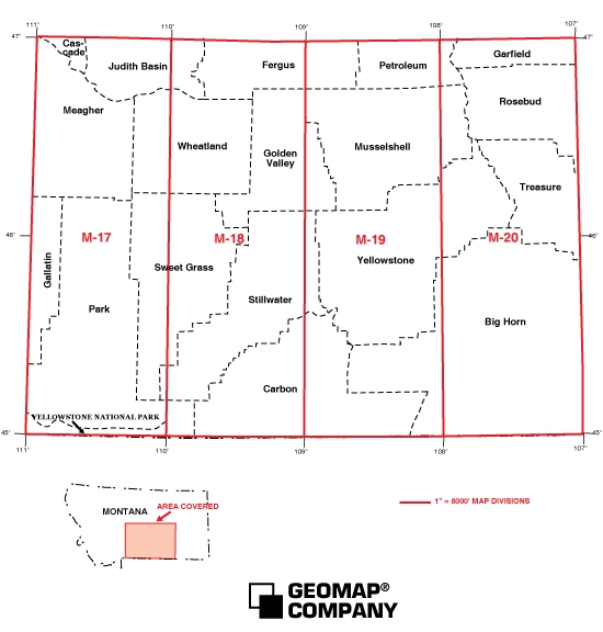 25 - Base Map - Northern Big Horn - Crazy Mountains Basin