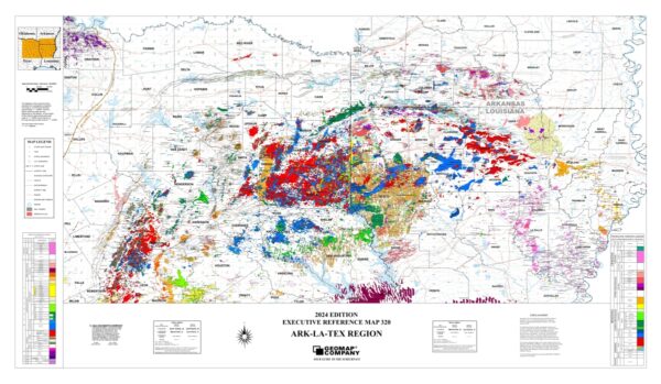 320 – Executive Reference Map – Ark-La-Tex Region