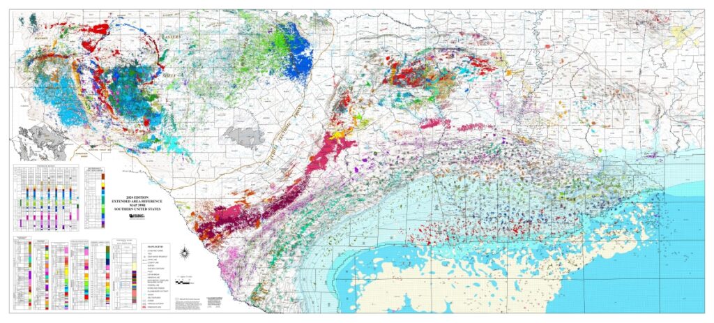 Geomap R 399 R – Executive Reference Map – Southern United States - Geomap Company